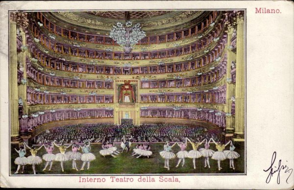 Interno Teatro della Scala, Milano Vorderseite