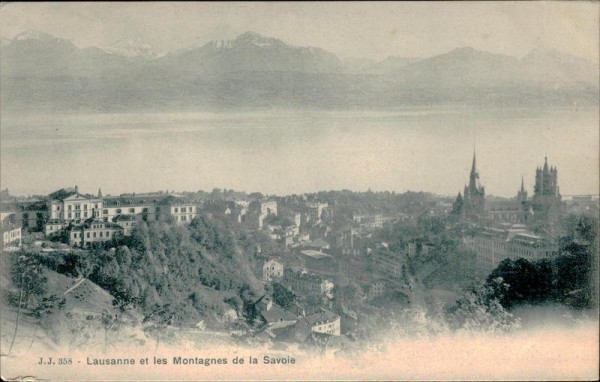 Lausanne et les Montagnes de la Savoie Vorderseite