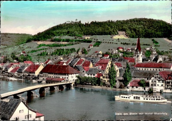 Stein am Rhein mit Hotel Rheinfels Vorderseite