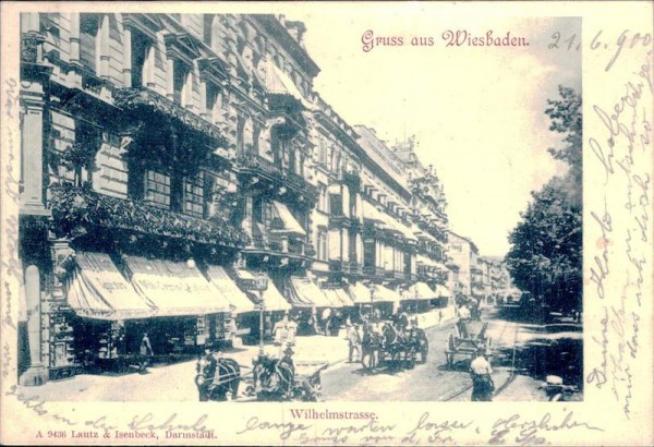 Gruss aus Wiesbaden Vorderseite