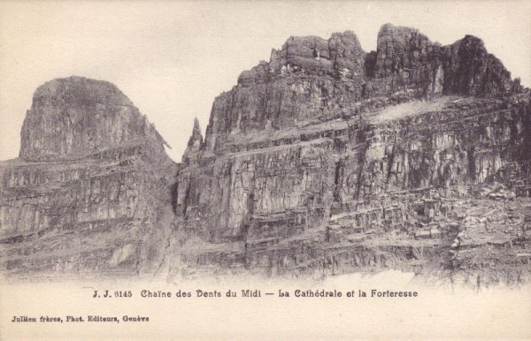 Chaine des Dents du Midi - La Cathédrale et la Forteresse