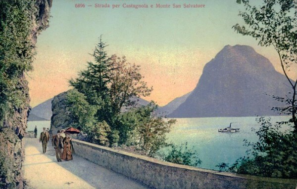 Strada per castagnola e Monte San Salvatore Vorderseite