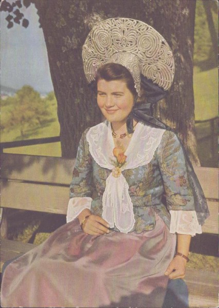 Festtracht, St. Gallen-Stadt Vorderseite