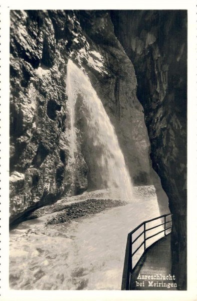 Aareschlucht bei Meiringen Vorderseite