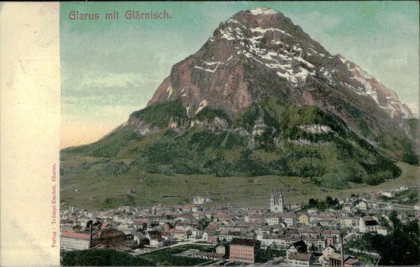 Glarus mit Glärnisch (2915 m) Vorderseite