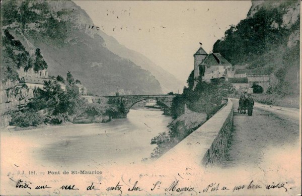 Pont de Saint-Maurice  Vorderseite