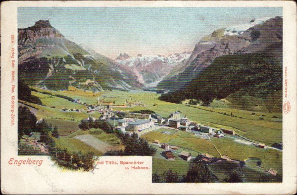 Engelberg mit Titlis Spannörter und Hahnen