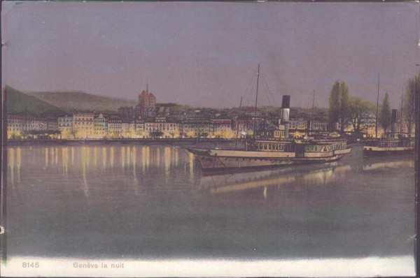 Genève la nuit Vorderseite