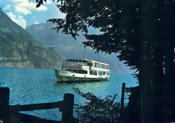 Vierwaldstättersee-Schiff
beim Rütli Vorderseite