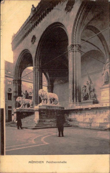 München, Feldherrnhalle Vorderseite