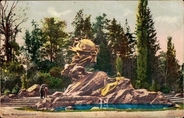 Bern. Weltpostdenkmal Vorderseite