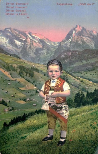 Toggenburg, "Gfall der?" Vorderseite