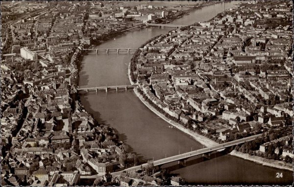 Basel, Flugaufnahme Vorderseite