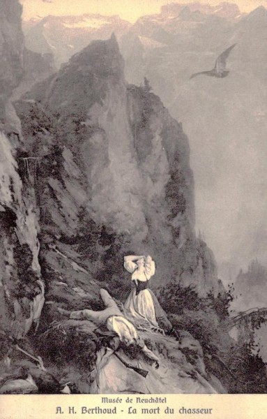 A. H. Berthoud - La mort du Chasseur Vorderseite