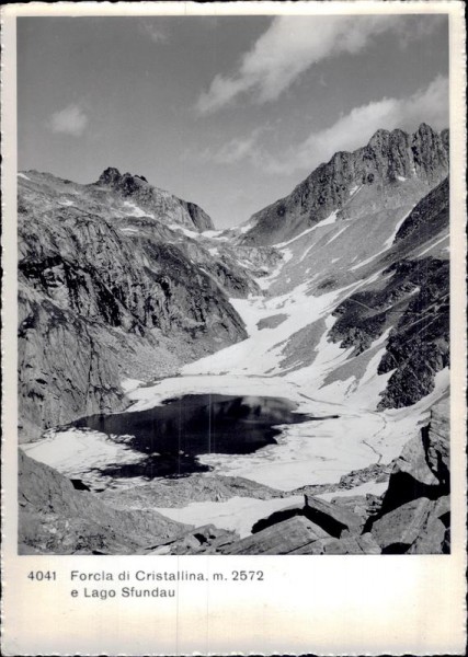 Forcia di Cristallina e Lago Sfundau Vorderseite