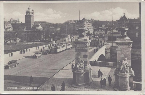 München, Ludwigsbrücke Vorderseite