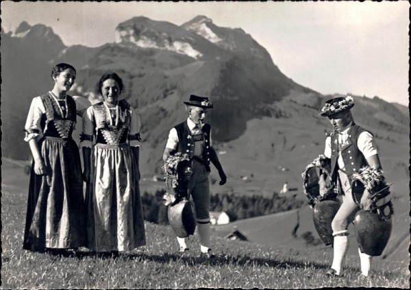 Apenzeller in Festtracht Vorderseite