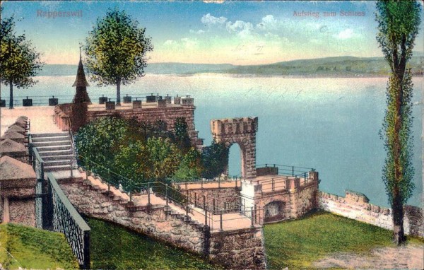 Rapperswil - Aufstieg zum Schloss Vorderseite