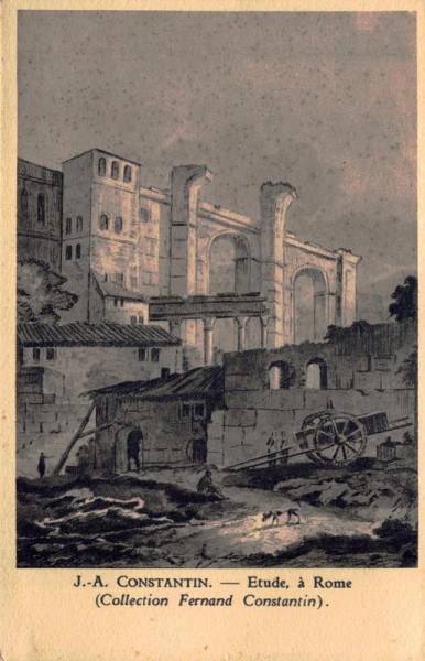 J. - A. Constatin. - Etude, à Rome (Collection Fernand Constatin) Vorderseite