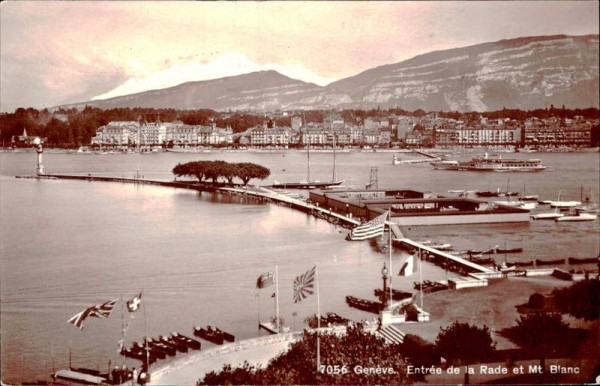 Genève, Entrée de la Rade et Mt Blanc Vorderseite