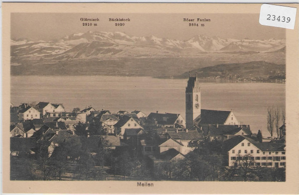 Meilen - Dorfpartie mit Kirche
