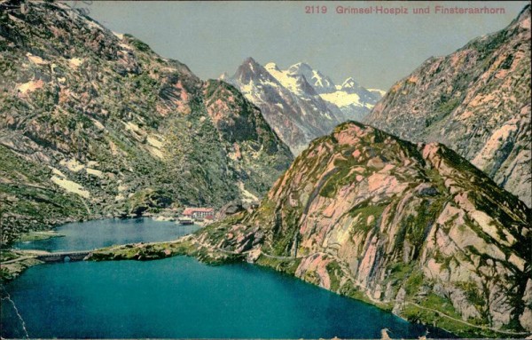 Grimsel-Hospiz und Finsteraarhorn Vorderseite