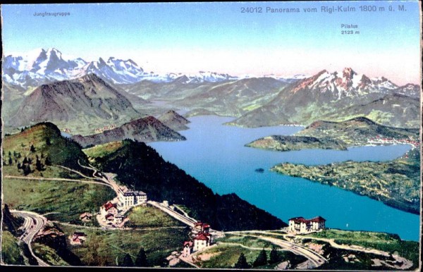 Panorama vom Rigi Kulm, 3-teilig Vorderseite