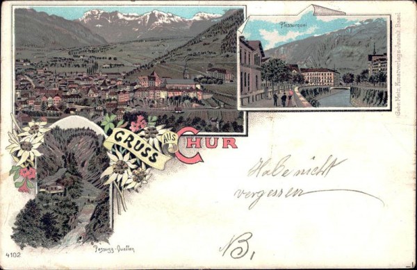 Gruss aus Chur Vorderseite