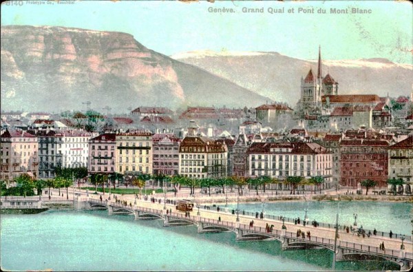 Genève - Grand Quai et Pont du Mont Blanc Vorderseite