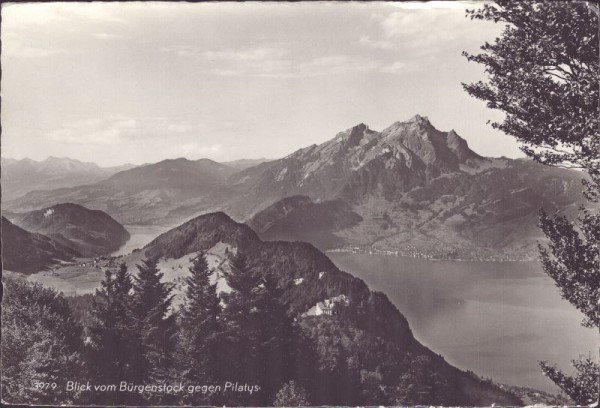 Blick vom Bürgenstock gegen Pilatus