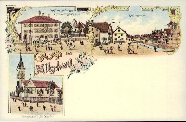 Gruss aus Allschwil, REPRODUKTION Vorderseite