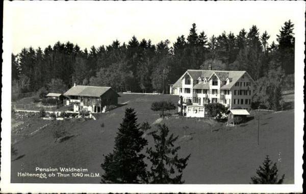 Pension Waldheim Haltenegg ob Thun (1040 m) Vorderseite