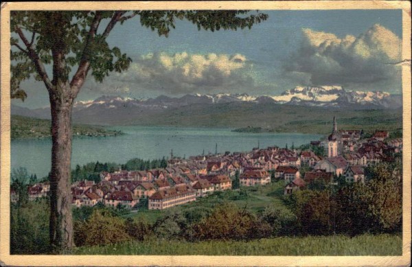 Thalwil mit Glarneralpen Vorderseite