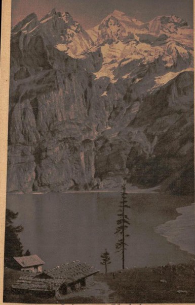 Öschinnensee mit Blüemlisalp Vorderseite