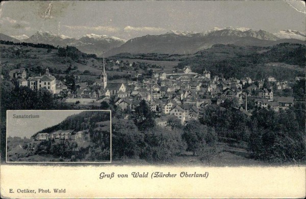 Gruss von Wald (Zürich Oberland) Vorderseite