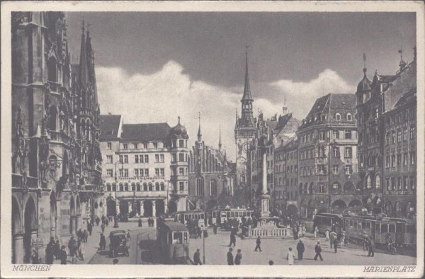 München, Marienplatz Vorderseite