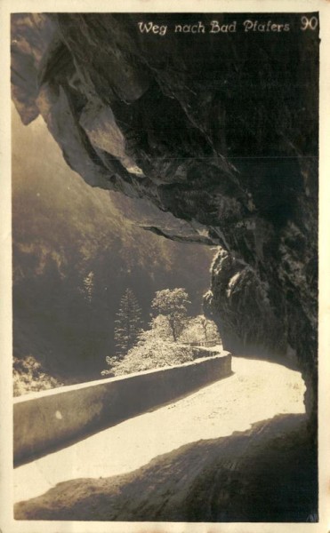 Weg nach Bad Pfäfers Vorderseite