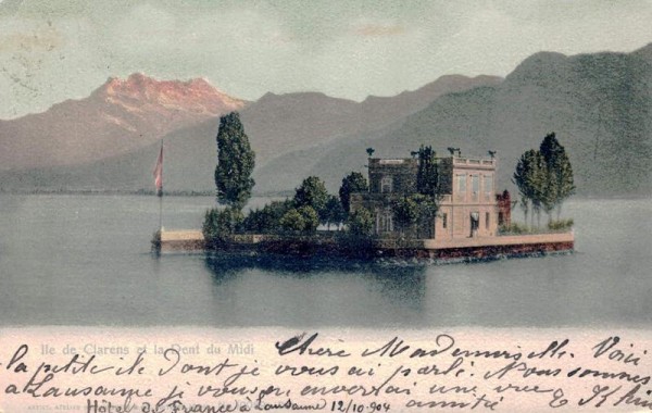 Ile de Clarens et la Dent du Midi, 1904 Vorderseite