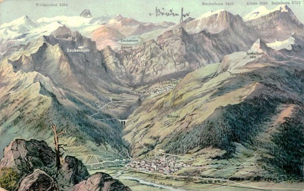 La Gemmi et Loueche les-Bains Vorderseite