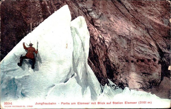 Jungfraubahn, Partie am Eismeer Vorderseite