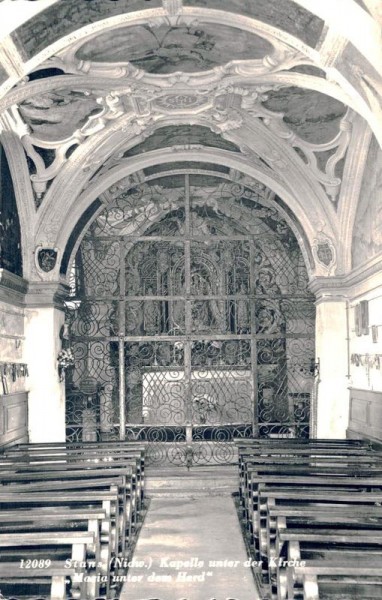 Stans. Kapelle unter der Kirche "Maria unter dem Herd" Vorderseite