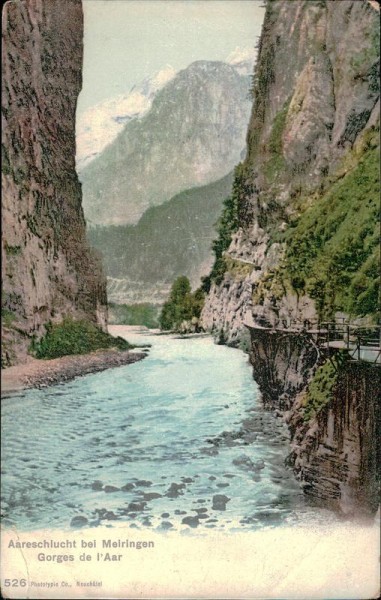 Aareschlucht bei Meiringen  Vorderseite