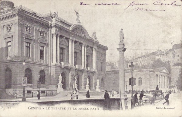Genève - Le théatre et le musée rath