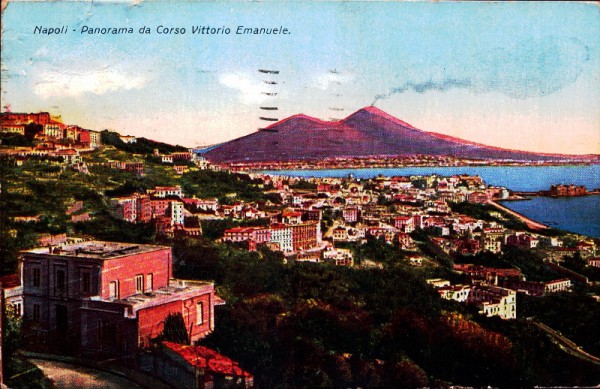 Panorama da Corso Vittorio Emanuele, Napoli