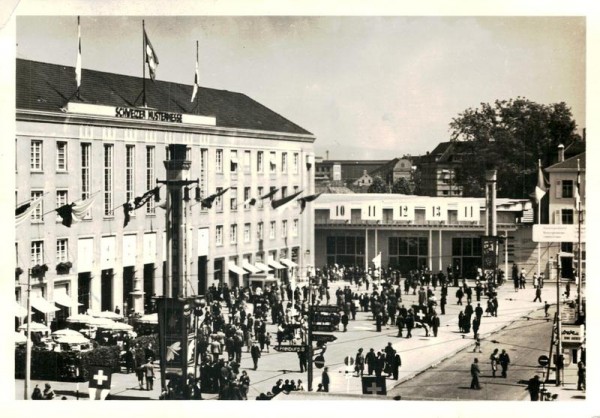 Schweizer Mustermesse Basel um 1949 Vorderseite