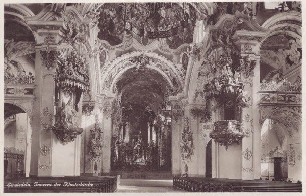 Einsiedeln (Inneres der Klosterkirche)