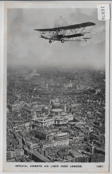 Imperial Airways Air Liner Over London