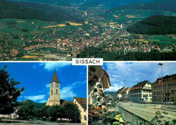 Sissach BL - Flugaufnahmen Vorderseite