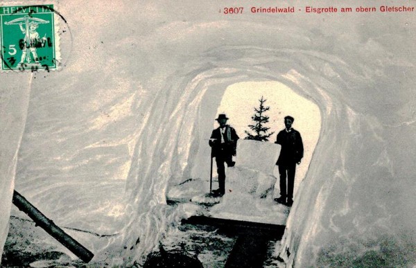 Grindelwald, Eisgrotte am obern Gletscher Vorderseite