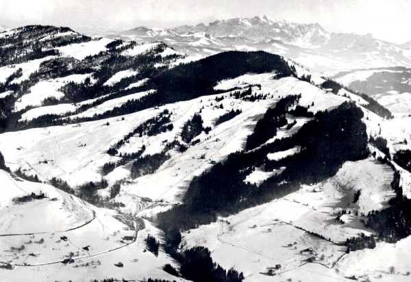 Hotel Rest. Talstation, Skigebiet Atzmänig, Goldingen  -  Flugaufnahmen Vorderseite